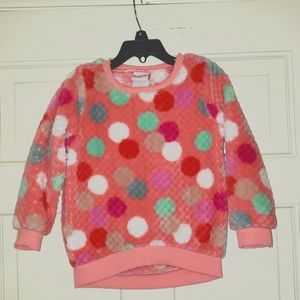 NWOT Nannette Kids polkadot fleece top, 4